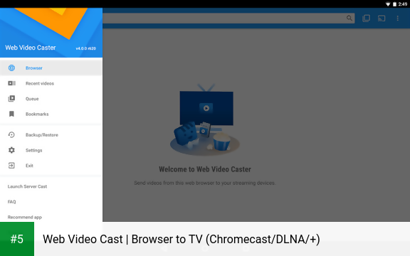 Web Video Cast | Browser to TV (Chromecast/DLNA/+) app screenshot 5