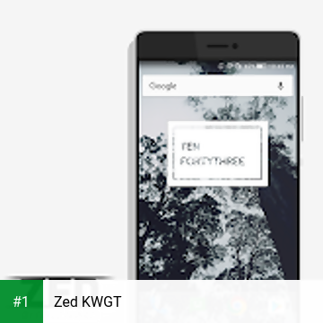 Zed KWGT app screenshot 1