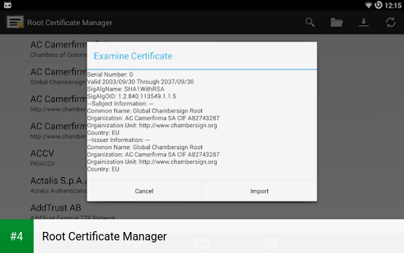 Root Certificate Manager apk screenshot 4