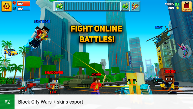 Block City Wars + skins export apk screenshot 2