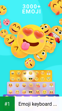 Emoji keyboard - Cute Emoticons, GIF, Stickers app screenshot 1
