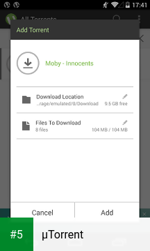 µTorrent app screenshot 5