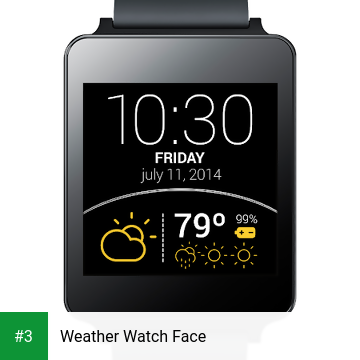 Weather Watch Face app screenshot 3