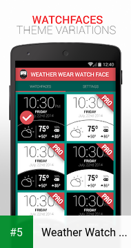 Weather Watch Face app screenshot 5
