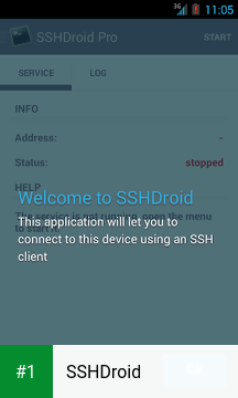 SSHDroid app screenshot 1