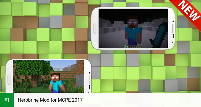 Herobrine Mod for MCPE 2017 app screenshot 1