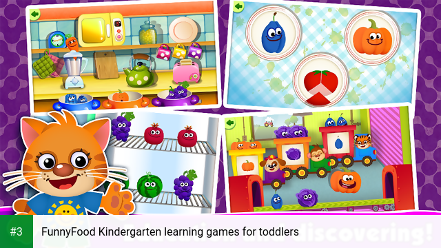 FunnyFood Kindergarten learning games for toddlers app screenshot 3