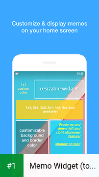 Memo Widget (to-dos&ideas) app screenshot 1