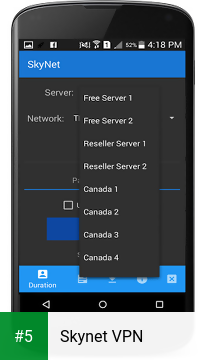 Skynet VPN app screenshot 5