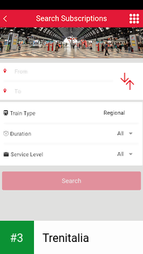 Trenitalia app screenshot 3