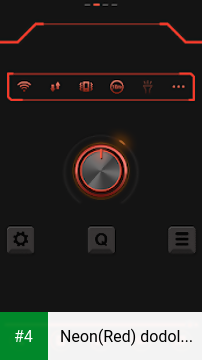 Neon(Red) dodol launcher theme apk screenshot 4