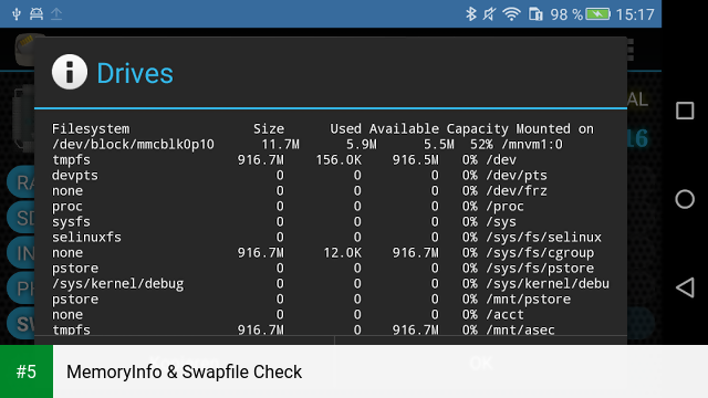 MemoryInfo & Swapfile Check app screenshot 5