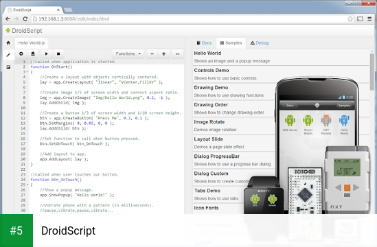 DroidScript app screenshot 5