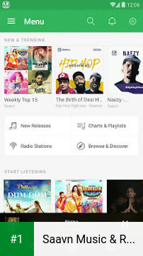 Saavn Music & Radio app screenshot 1