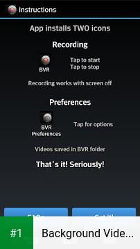 Background Video Recorder app screenshot 1