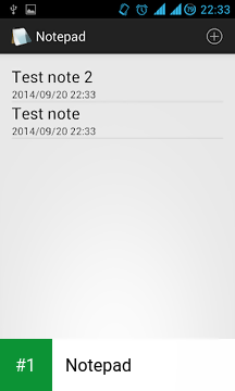 Notepad app screenshot 1