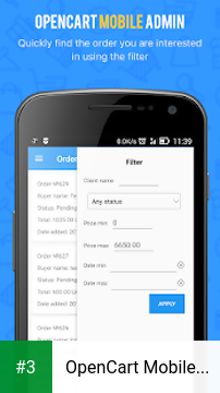 OpenCart Mobile Admin app screenshot 3