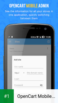 OpenCart Mobile Admin app screenshot 1