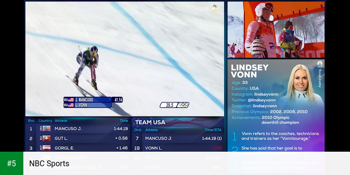NBC Sports app screenshot 5
