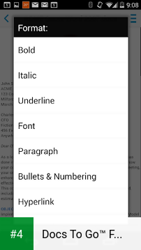 Docs To Go™ Free Office Suite apk screenshot 4