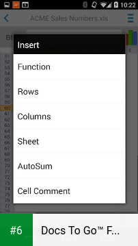 Docs To Go™ Free Office Suite apk screenshot 6