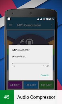 Audio Compressor app screenshot 5