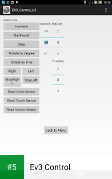 Ev3 Control app screenshot 5