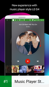 Music Player Style LG G5 - LG Music Player app screenshot 1