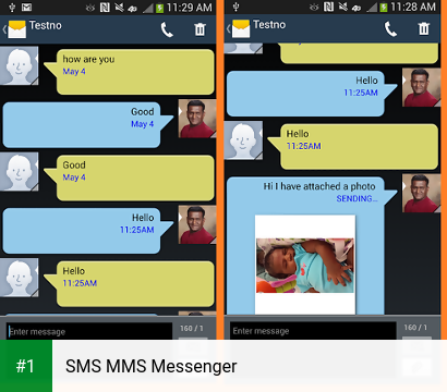 SMS MMS Messenger app screenshot 1