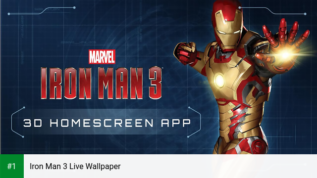 Iron Man 3 Live Wallpaper app screenshot 1