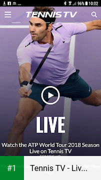 Tennis TV - Live ATP Streaming app screenshot 1