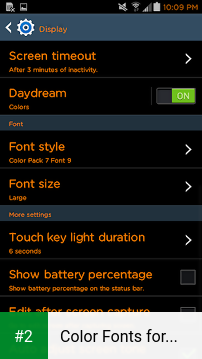 Color Fonts for FlipFont #7 apk screenshot 2