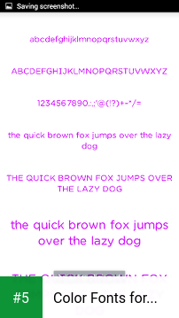 Color Fonts for FlipFont #7 app screenshot 5