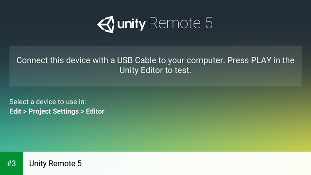 Unity Remote 5 app screenshot 3