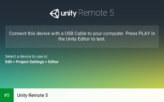 Unity Remote 5 app screenshot 5