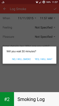 Smoking Log apk screenshot 2