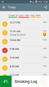 Smoking Log app screenshot 1