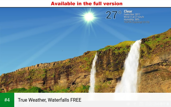 True Weather, Waterfalls FREE apk screenshot 4