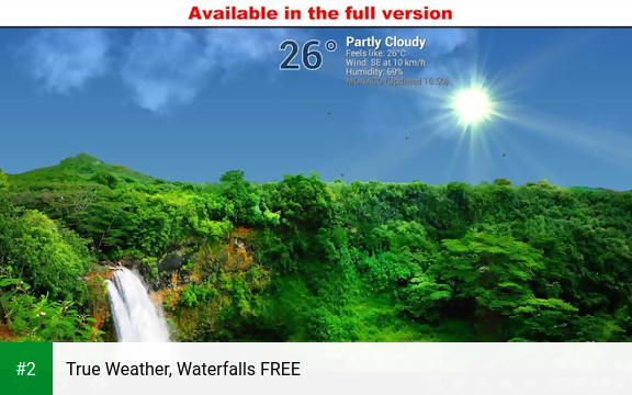 True Weather, Waterfalls FREE apk screenshot 2