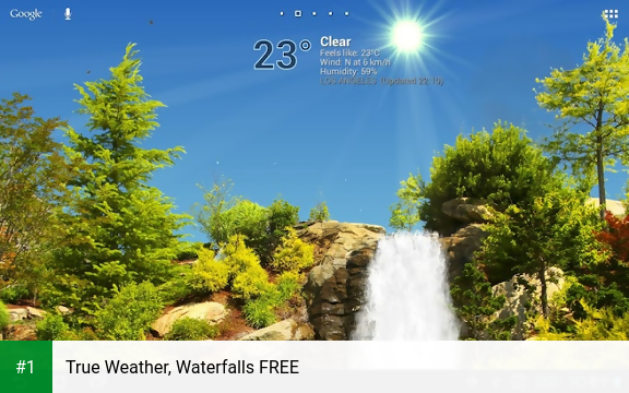 True Weather, Waterfalls FREE app screenshot 1