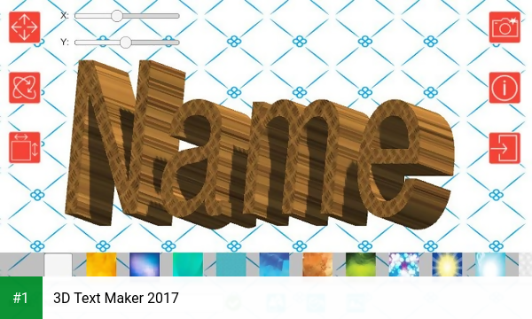 3D Text Maker 2017 app screenshot 1
