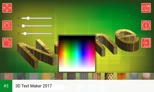 3D Text Maker 2017 app screenshot 3