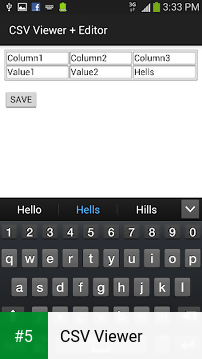 CSV Viewer app screenshot 5