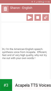 Acapela TTS Voices app screenshot 3