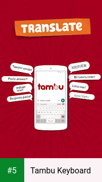 Tambu Keyboard app screenshot 5