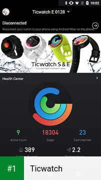 Ticwatch app screenshot 1