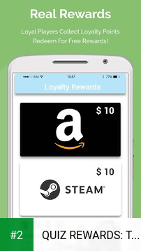 QUIZ REWARDS: Trivia Game, Free Gift Cards Voucher apk screenshot 2