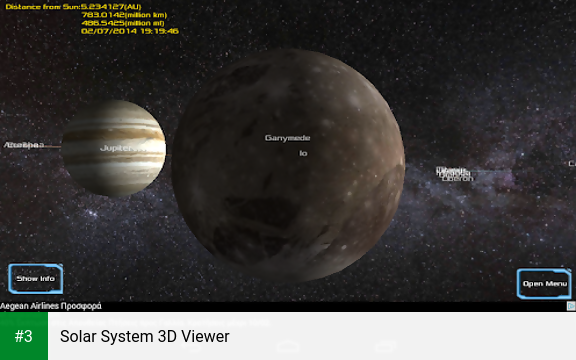Solar System 3D Viewer app screenshot 3