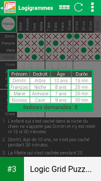 Logic Grid Puzzles in French app screenshot 3