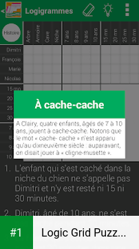 Logic Grid Puzzles in French app screenshot 1